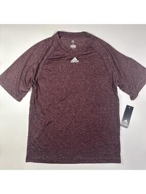 Adidas Climalite Heather Maroon Men Sizs XS X-small T-shirt Active Tee 2996s